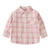 5 6 Toddler Kids Baby Boys Shirts Button Down Western Shirts Boys Outfit Toddler Buffalo Plaid Shirts (Pink, 3-4 Years) view 1
