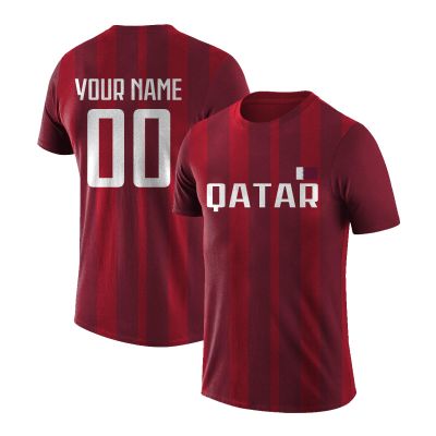 Custom Soccer Jersey Personalized Qatar Shirts Add Your Name Number Sport Fans Gifts for Men Women Youth