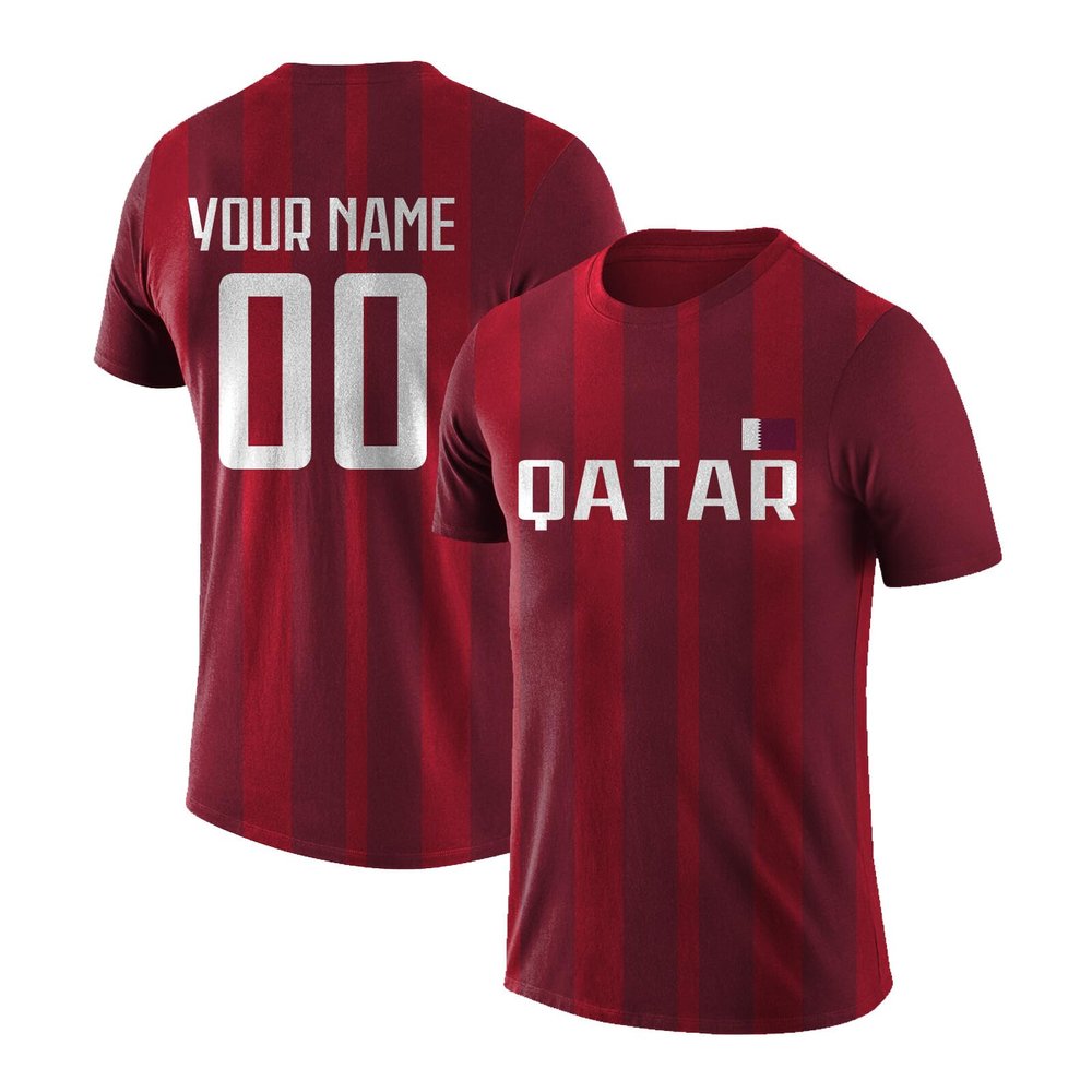 Custom Soccer Jersey Personalized Qatar Shirts Add Your Name Number Sport Fans Gifts for Men Women Youth