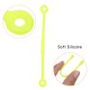 PATIKIL Tennis Dampener, 8 Pack Silicone Vibration Shock Absorber Racquet String Damping, Yellow view 4
