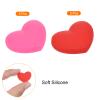 PATIKIL Tennis Vibration Dampener, 6 Pack Heart-Shaped Silicone Shock Absorber Racket String Damping for Tennis Racquet, Red, Pink view 3