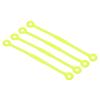 PATIKIL Tennis Dampener, 4 Pack Silicone Vibration Shock Absorber Racquet String Damping, Yellow view 1