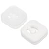 PATIKIL Tennis Vibration Dampener, 2 Pack Square-Shaped Silicone Shock Absorber Racket String Damping for Tennis Racquet, Clear, White view 1