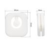 PATIKIL Tennis Vibration Dampener, 2 Pack Square-Shaped Silicone Shock Absorber Racket String Damping for Tennis Racquet, Clear, White view 2