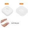 PATIKIL Tennis Vibration Dampener, 2 Pack Square-Shaped Silicone Shock Absorber Racket String Damping for Tennis Racquet, Clear, White view 3