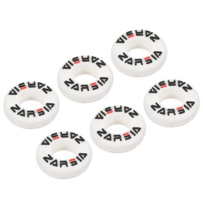 PATIKIL Tennis Vibration Dampener, 6 Pack Round-Shaped Silicone Shock Absorber Racket String Damping for Tennis Racquet, White