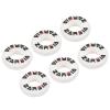 PATIKIL Tennis Vibration Dampener, 6 Pack Round-Shaped Silicone Shock Absorber Racket String Damping for Tennis Racquet, White view 1