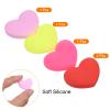 PATIKIL Tennis Vibration Dampener, 4 Pack Heart-Shaped Silicone Shock Absorber Racket String Damping for Tennis Racquet, Yellow, Pale Pink, Red, Pink view 3