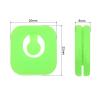 PATIKIL Tennis Vibration Dampener, 4 Pack Square-Shaped Silicone Shock Absorber Racket String Damping for Tennis Racquet, Green view 2