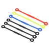 PATIKIL Tennis Dampener, 6 Pack Silicone Vibration Shock Absorber Racquet String Damping, Black, Blue, Yellow, Red view 1