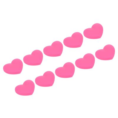 PATIKIL Tennis Vibration Dampener, 10 Pack Heart-Shaped Silicone Shock Absorber Racket String Damping for Tennis Racquet, Pink