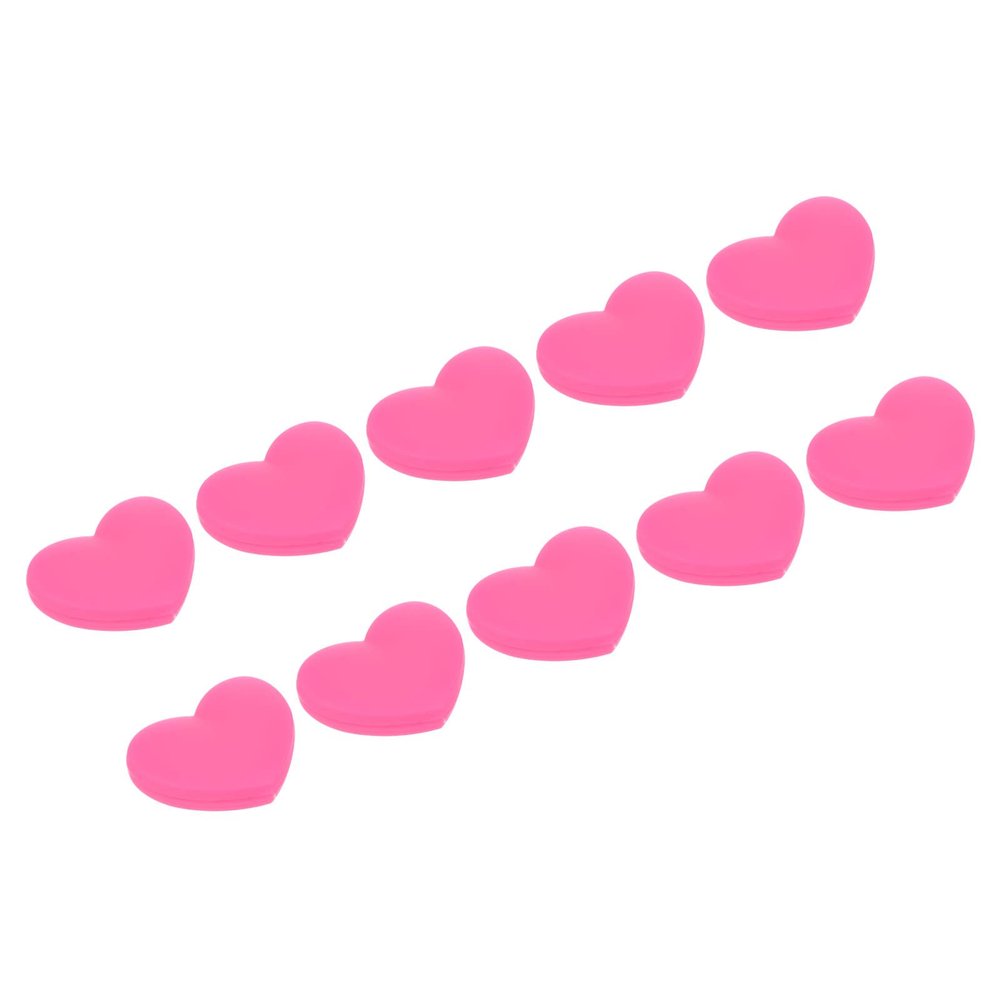 PATIKIL Tennis Vibration Dampener, 10 Pack Heart-Shaped Silicone Shock Absorber Racket String Damping for Tennis Racquet, Pink