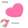 PATIKIL Tennis Vibration Dampener, 10 Pack Heart-Shaped Silicone Shock Absorber Racket String Damping for Tennis Racquet, Pink view 3