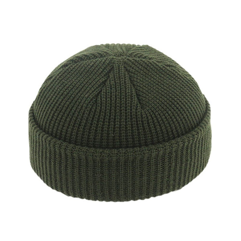 Autumn Winter Retro Hat Hip Hop Skullies Hat,Army Green,One Size