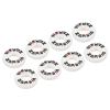 PATIKIL Tennis Vibration Dampener, 8 Pack Round-Shaped Silicone Shock Absorber Racket String Damping for Tennis Racquet, White view 1