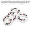 PATIKIL Tennis Vibration Dampener, 8 Pack Round-Shaped Silicone Shock Absorber Racket String Damping for Tennis Racquet, White view 4