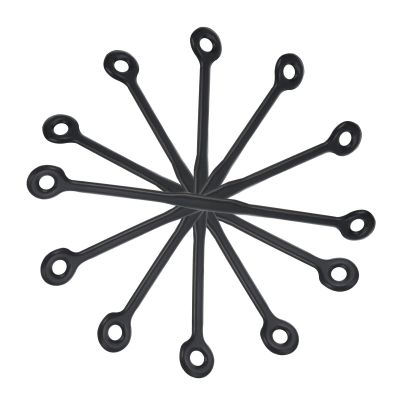 PATIKIL Tennis Dampener, 6 Pack Silicone Vibration Shock Absorber Racquet String Damping, Black