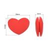 PATIKIL Tennis Vibration Dampener, 6 Pack Heart-Shaped Silicone Shock Absorber Racket String Damping for Tennis Racquet, Red view 2