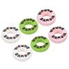 PATIKIL Tennis Vibration Dampener, 6 Pack Round-Shaped Silicone Shock Absorber Racket String Damping for Tennis Racquet, Pink, White, Green view 1