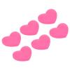 PATIKIL Tennis Vibration Dampener, 6 Pack Heart-Shaped Silicone Shock Absorber Racket String Damping for Tennis Racquet, Pink view 1