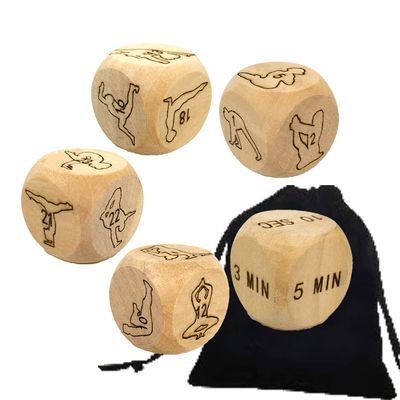 5Pcs Fun Naughty Night Yoga Dice Exercise Dice Improve Love - Fitness Dice Bedroom Game Dice Challenge Dice Decision Dice Gift for Adults Gift