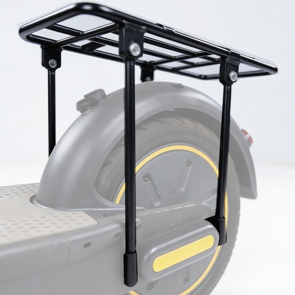 Lveofielygi Rear Shelf Compatible with Segway Ninebot Max G30 G30LP Electric Scooter, Cargo Rack Accessories Thickened Steel Parts Designed for Heavy Loads