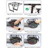Lveofielygi Rear Shelf Compatible with Segway Ninebot Max G30 G30LP Electric Scooter, Cargo Rack Accessories Thickened Steel Parts Designed for Heavy Loads view 3