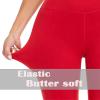 AHLW Buttery Soft High Waisted Leggings for Women - Elastic Skin-Friendly Comfortable Yoga Pants Daily Casual Leggings Red view 4