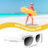 MIAHART 24 Pack Kids Sunglasses Party Glasses Bulk Goody Bag Fillers for Boys and Girls Birthday Party Summer Party Supplies, White view 3