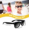 MIAHART 24 Pack Kids Sunglasses Party Glasses Bulk Goody Bag Fillers for Boys and Girls Birthday Party Summer Party Supplies, Black view 3