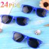 MIAHART 24 Pack Kids Sunglasses Party Glasses Bulk Goody Bag Fillers for Boys and Girls Birthday Party Summer Party Supplies, Blue view 2