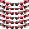 MIAHART 24 Pack Kids Sunglasses Party Glasses Bulk Goody Bag Fillers for Boys and Girls Birthday Party Summer Party Supplies, Red view 1