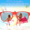 MIAHART 24 Pack Kids Sunglasses Party Glasses Bulk Goody Bag Fillers for Boys and Girls Birthday Party Summer Party Supplies, Red view 4