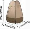 VNABO Thicken Portable Dressing Room Pop Up Shower Privacy Tent Spacious Dressing Changing Room with Carrying Bag for Toilet Camping Biking Beach Premium view 3