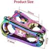 ZECHAO Mountain Bike Stem,50mm Ultralight CNC Aluminum Alloy 31.8 * 28.6mm Bike Handlebar Stem Short Bar Stem BMX DH Cycling Part Bike Stem (Color : Purple, Size : 31.8 * 28.6mm) view 2