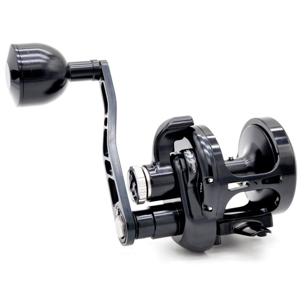 CAMEKOON Conventional Reels Saltwater Trolling Fishing, Up to 66Lbs Carbon Drag, 4.6 inch Long Power Handle, Adjustable Strike Button, Lever Drag Casting Reel