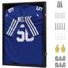 VERANI Jersey Frame Display Case - Football Jersey Shadow Box - Jersey Display Frame with Acrylic Door and Metal Hanger for Baseball Basketball Soccer Hockey Sport Shirt and Uniform,Black view 1