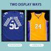 VERANI Jersey Frame Display Case - Football Jersey Shadow Box - Jersey Display Frame with Acrylic Door and Metal Hanger for Baseball Basketball Soccer Hockey Sport Shirt and Uniform,Black view 2