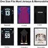 VERANI Jersey Frame Display Case - Football Jersey Shadow Box - Jersey Display Frame with Acrylic Door and Metal Hanger for Baseball Basketball Soccer Hockey Sport Shirt and Uniform,Black view 4
