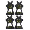 HOHXFYP 2 Pcs/Set Gripper Spike,Resilient Robust TPE Ice Grips,10 Steel Studs Uniform Distribution Ice Spike Grips,Unbreakable 0 Stud Ice Grips for Climbing Ice Fishing[M-Black] view 1