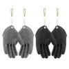 AIIONP 1 Pair Fishing Catching Gloves Non-Slip Fisherman Protect Hand, Professional Fishing Gloves Anti-Slip Prevent from Puncture Scrapes, Fish Cleaning Gloves Outdoor Fishing Gloves (Black+Grey) view 1