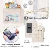 KNGITRYI Wallet Keychain Wristlet for Women,Slim RFID Credit Card Holder Purse Tassel Keychain Bangle Key Ring for Men Women(Beige) view 3
