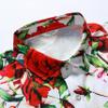 SheLucki Mens Hawaiian Shirts Short Sleeve Casual Button Down Shirts Summer Tropical Floral Beach Shirt Rose White 2XL view 4