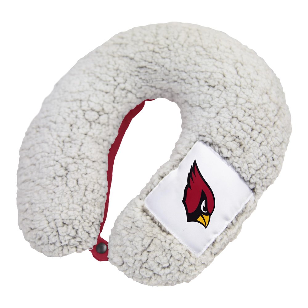 Logo Brands Arizona Cardinals Frosty Sherpa Neck Pillow