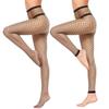 Dorilin Women Plus Size Fishnet Tights High Waist Fishnet Stockings Footless Net Pantyhose Legging (Black-Medium grid) view 2