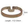 50 Rounds 556/762 Shell Holder Belt for 308 Cal. 30-30 30-06 .762 Shell Bandolier Cartridge Belt Carrier Tactical Hunting Shooting Accessory Khaki view 4