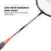 Badminton Accessory, Carbon Alloy Badminton Rackets Integrated Low Wind, with Storage Bag, for Competition view 2