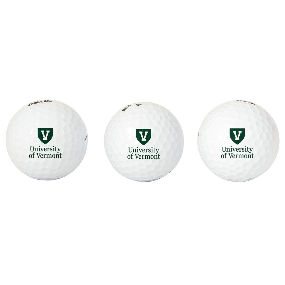 Desert Cactus University of Vermont Golf Balls 3 Pack  UVM Catamounts Full Color Three  Officially Licensed Sport Team Accessory (Design B)