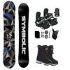 Symbolic Arctic Kids 2025 Snowboard & Bindings & Choice Boots Complete Package Set (Kid 4 Binding+Boot Blk Red Tote, 120cm Arctic Rocker) view 1