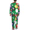 Billiards Pool Table Balls Men's Sleepwear Soft Loungewear Pullover Tops Bottom Pajama Set Long Sleeve Nightwear 2XL view 4